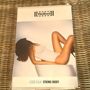 Wolford Odessa String Body Black L NWT